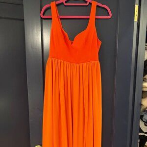 OPT Orange Midi Dress